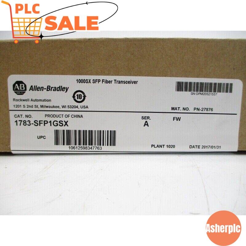 AB 1783-SFP1GSX Fiber Optic Uplink Transceiver 1783SFP1GSX NEW US Free Tax