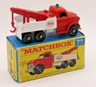 Moko Lesney Matchbox #71 Heavy Wreck Tow Truck Esso NMIB
