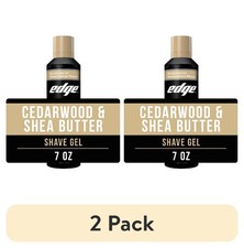 2 pack Cedarwood Shea Butter Men's Shave Gel, 7 oz