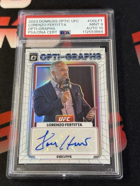 2023 PANINI OPTIC UFC #OG-LFT LORENZO FERTITTA OPTI GRAPHS AUTO PSA 9 AUTO 10