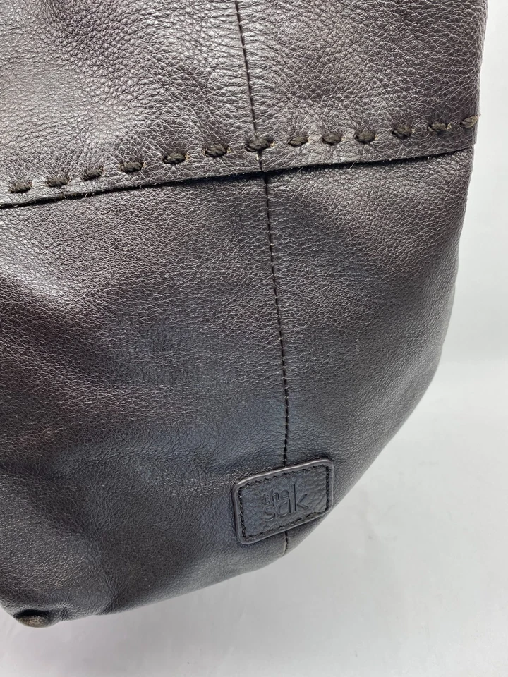 The Sak Indio Women's Boho Shoulder Bag Bucket Bag Medium Leather Brown Boho - Image 3 of 4