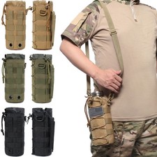 Tactical Water Bottle Carrier Bag 1000D Nylon Holder Pouch with Adjustable Strap