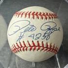 PETE ROSE Autographed Signed Official NL Coleman Baseball "4256" Inscription GTP