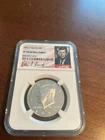 1995 S  Silver Kennedy 50c NGC  PF 70 UCAM SIGNATURE LABEL
