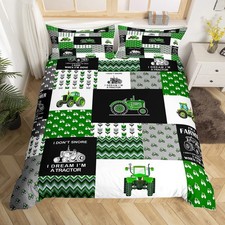 Tractor Duvet Cover Cartoon Farm Tractor Bedding Set for Kids Boys Girls Truc...