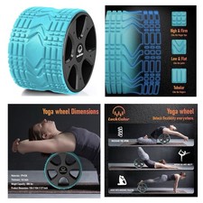 Yoga Back Roller Wheel Targeted Back Pain Relief Yoga Wheel Muscle Massage, New