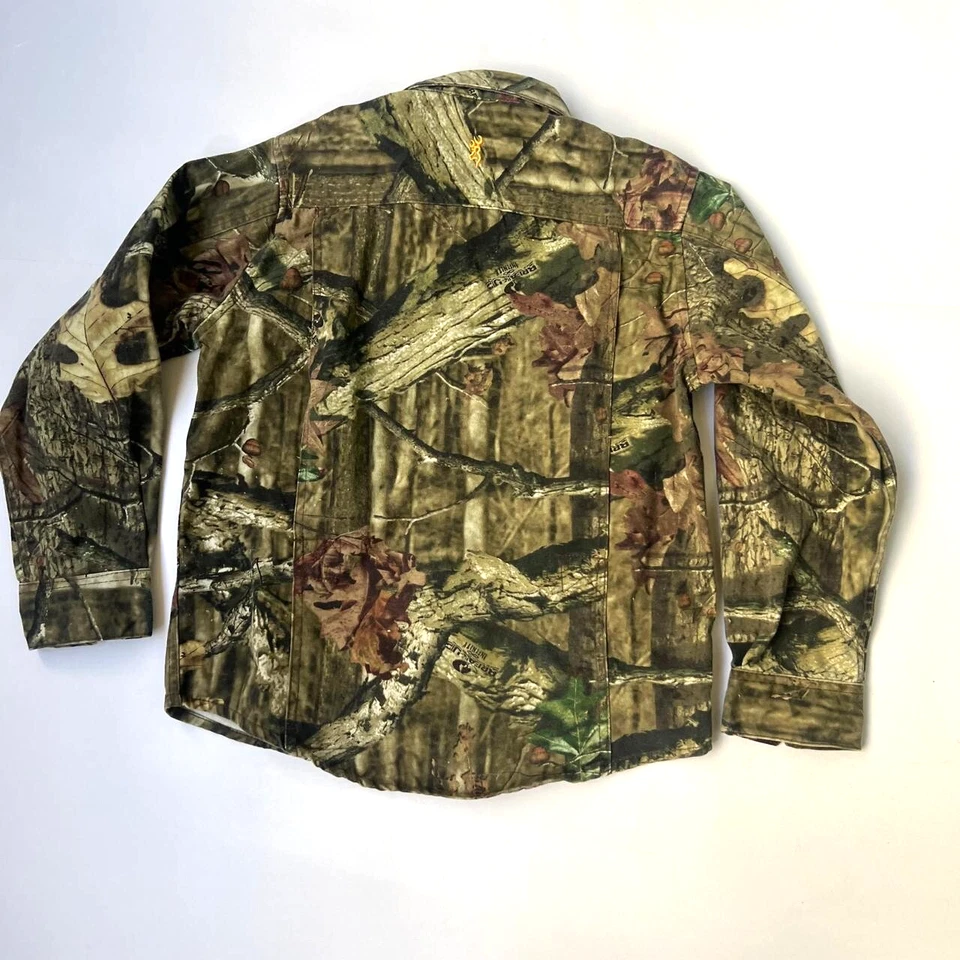 Camisa Camuflada Browning Jóvenes Niños L Wasatch Breakup Infinity Roble Mossy Bolsillos con Solapa Foto 4 de 4