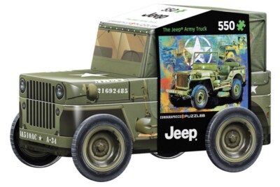 Buzzy jeep アメリカ輸入品 Eurograpics Jeep Army Truck 550 pc Puzzle in Tin-1941 Willy's MB