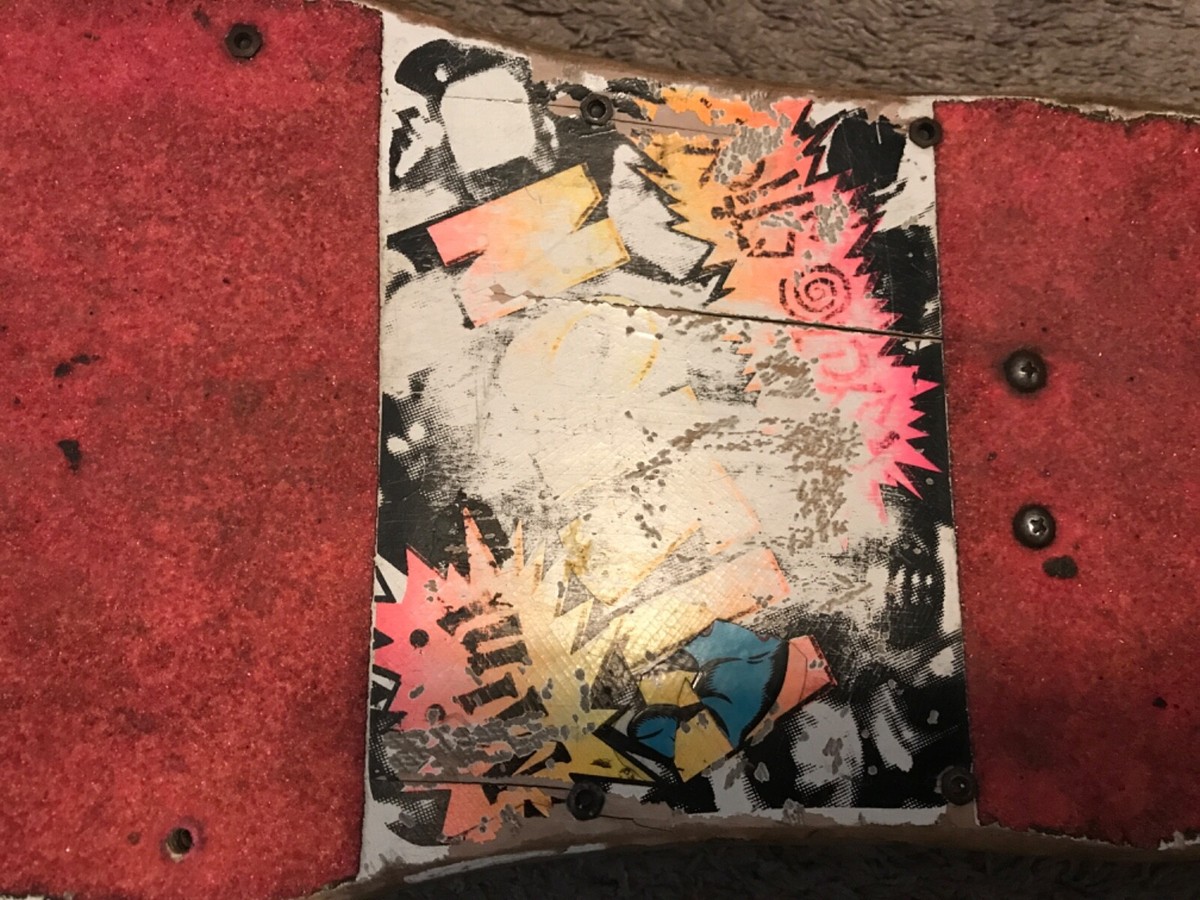 Vintage 1986 Vision Psycho Stick Skateboard Deck Rare OG Tracker