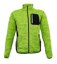 Men's Hi Vis Fleece Jacket Zip Work Top