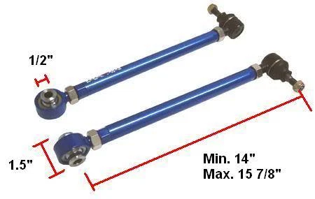 Brazo de control de puntera trasera MEGAN 2 piezas para Toyota MRS MR-S MR2 Spyder 00-05 ZZW30 Foto 2 de 2