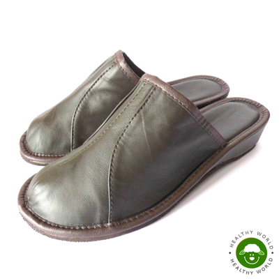 mens slippers with raised heel
