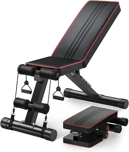Multi Exercise Adjustable Folding Fitness Workout Bench with 7 Positions Fitness - Picture 5 of 51