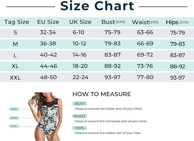 Damen Bademode Masche Schlankheits Badeanzug High Neck Bauchweg 6288ko - Bild 4 von 4