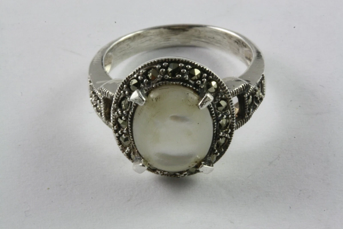 CRYSLOVE Anelli Moonstone Per Donna Argento Sterling 925 Pietra Di Luna Anello Pietra Preziosa Anello D'Umore Delicato Per Fidanzamento Anniversario Natale