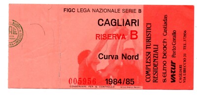 Ticket ITA Cagliari Calcio - AC Torino 1984/85 Coppa Italia