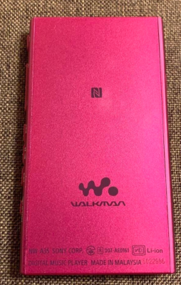 SONY Walkman 16GB NW-A35 Vivit Pink Audio Player Bluetooth Tested