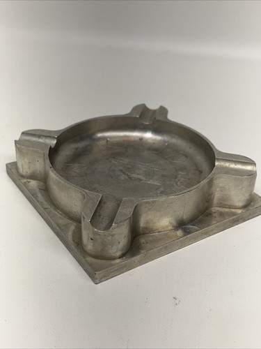 Vintage Solid Aluminum Milled Ash Tray 4”x4”x1” Knudson MFG - Picture 4 of 10