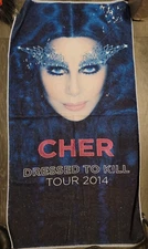 Cher Dressed To Kill Tour 2014 Beach Towel 57x27 USA Collectible