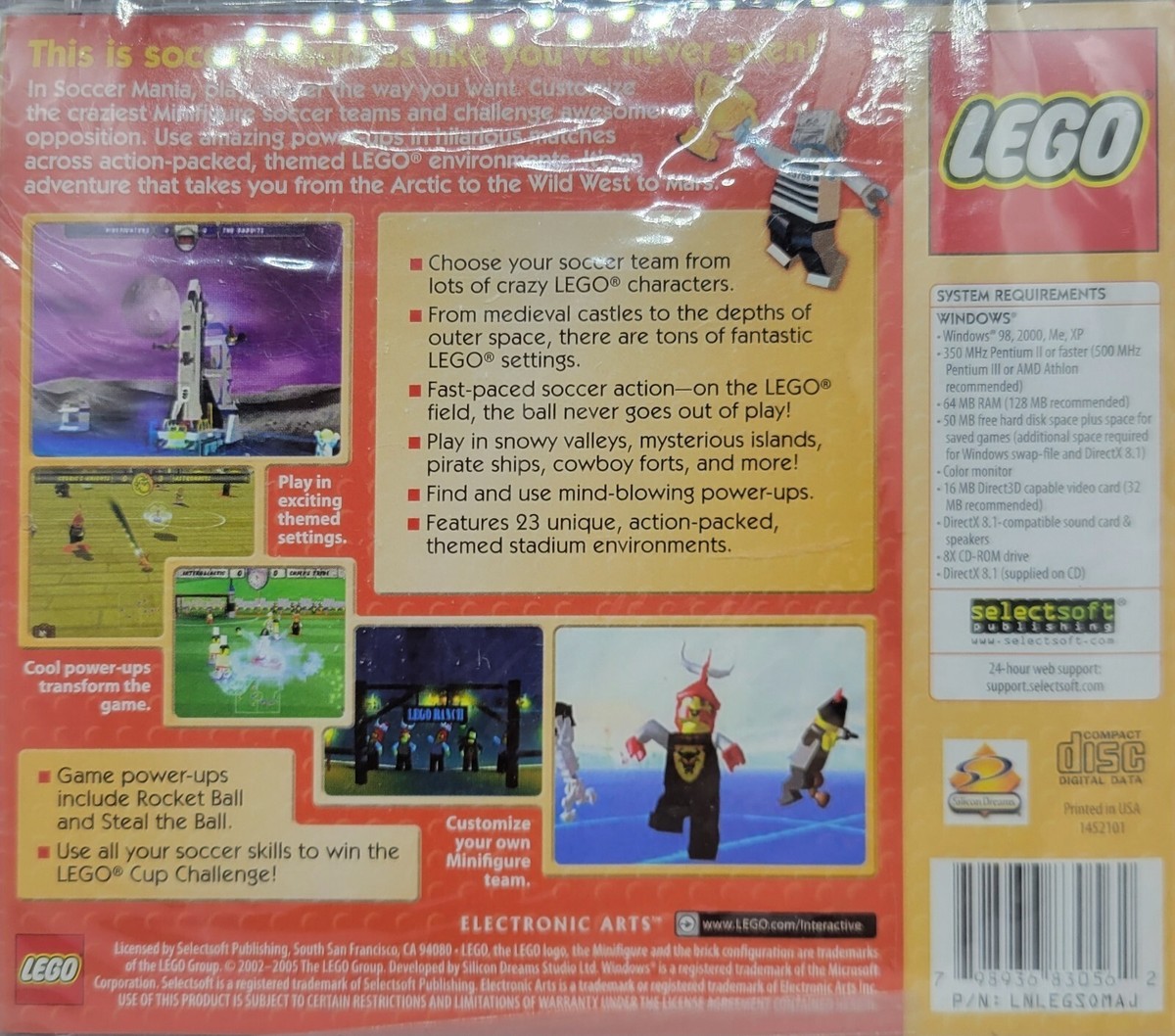New Sealed PC Game Lego Soccer Mania - Complete in Jewel Case