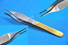 T/C ADSON DRESSING MICRO SURGERY FORCEPS 4.75" SERR W/ TUNGSTEN CARBIDE-GERMAN 