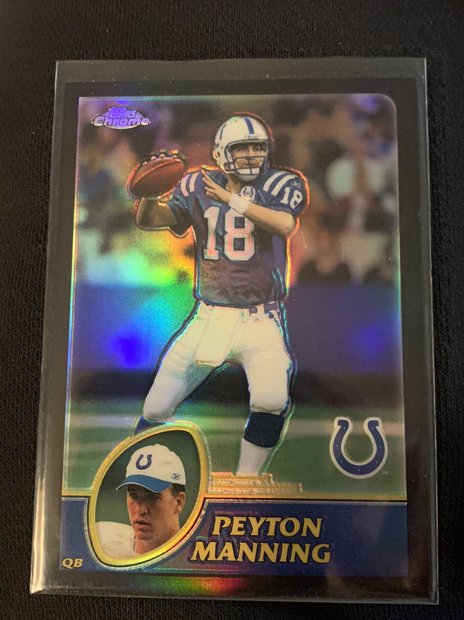 2003 Topps Chrome Black Refractor #45 Peyton Manning 288/599