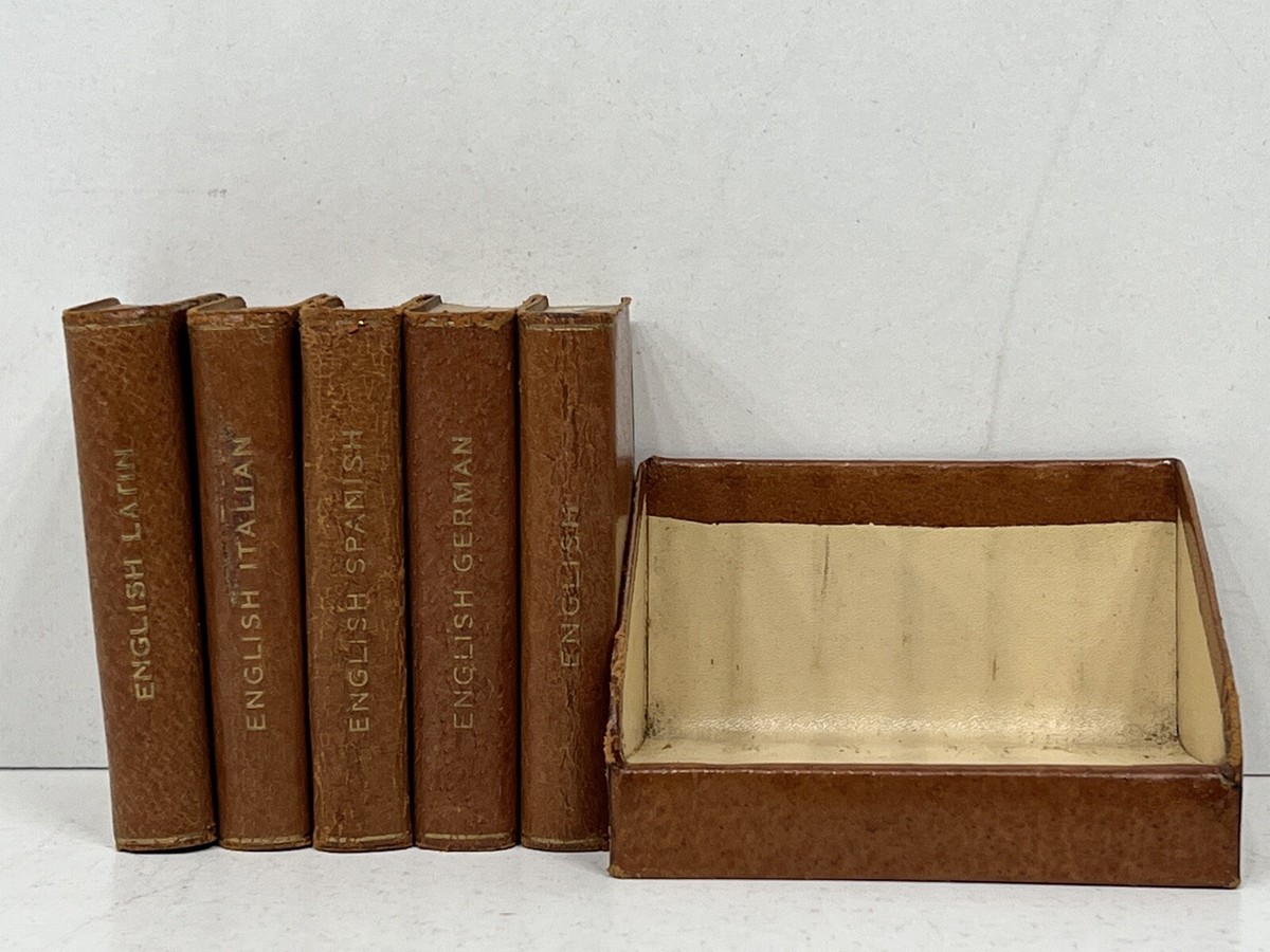 Original vintage miniature dictionaries by Midget series Burgess