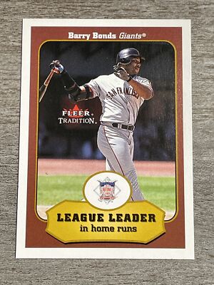 Barry Bonds 2001 Fleer Tradition LL Giants #392   *I745*