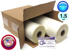 [2 Rolls] Doculam Hot Laminating Film 9" x 500' on 1" core 1.5 Mil American Made