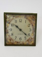 Vintage General Electric Wall Clock Model 2131 6" x 6" Made in USA (Runs)