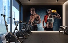 3D Sports Lines ZHUA12817 Wallpaper Wall Murals Removable Self-adhesive Amy