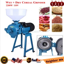 Electric Mill Grinding Molino De Maiz Electrico Corn Grinder Machine + Funnel