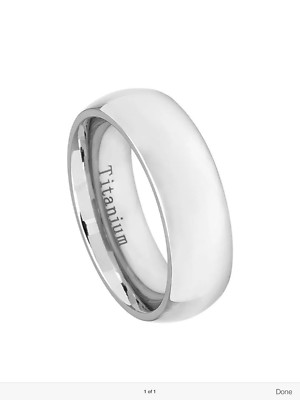 STYLISCHER 6 MM SCHLICHTER BANDRING AUS TITAN