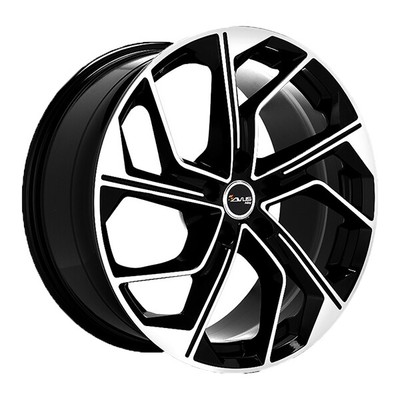 ALUFELGE AVUS AC-522 FUR SKODA ENYAQ 8.5X19 5X112 BLACK POLISHED XT3