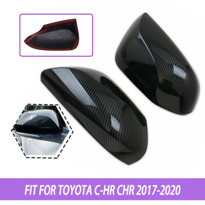 2PCS Außenspiegel Spiegelkappen Blenden passt für Toyota C-HR CHR 2017 -2020