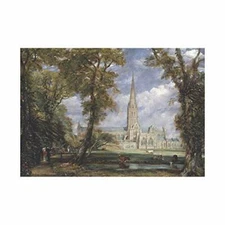 Wee Blue Coo John Constable Salisbury Cathedral Bishops Gard Framed Wall Art Pri