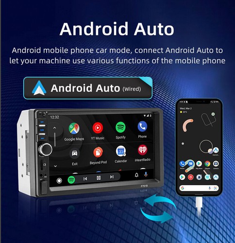 Car Stereo Radio Touch Screen 2DIN MP5 Player Carplay Android Auto BT Aux TF USB - Picture 7 of 21