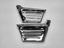 1956 56 Chevy Belair 210 150 Front Fender Chrome Side Extension Wrap Corner Pair