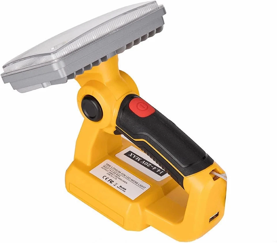 18W 2000LM Schnurloses LED Arbeitslicht für DeWalt 18V 20V DCB205 Li-Ion Akku - Bild 3 von 4