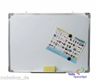 Whiteboard Magnettafel Schreibttafel Pinnwand Wandtafel inkl.Tafelwischer Magnet