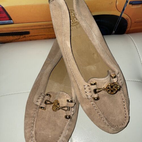 Tory Burch “ Daria” Tan Suede Leather Moccasin Driving Loafers Sz  NEW  $279 | eBay