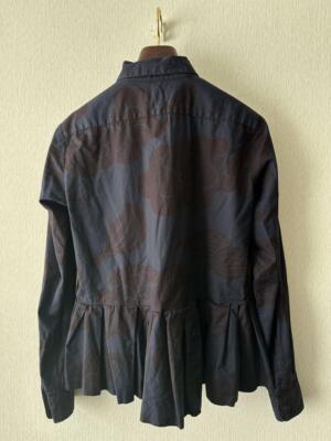 Dries Van Noten Women M Graphic Frill L/S Shirt Elegant Dries Van Noten Women M Graphic Frill L/S Shirt Elegant