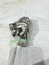 Vintage Brass Lion Head Handle Only For Wooden Walking Stick Cane Gentlemen Gift