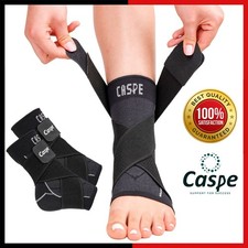 Caspe 2X Ankle Brace Support Compression Sleeve Wrap Socks Foot Fasciitis Pain