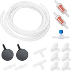 Aquarium Air Pump Accessories Kit with Standard Tubing, Air Stones, Check Valves