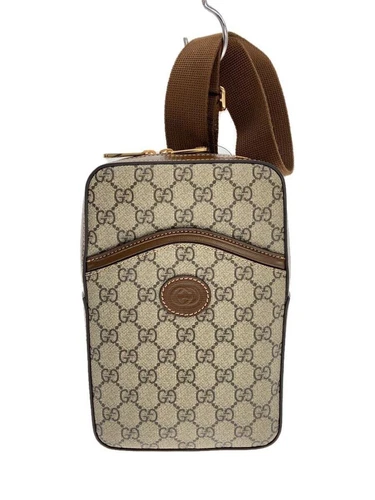 Sac bandoulière GUCCI GG Supreme PVC beige motif total 696016 Occasion