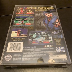 Vintage 1996 Sega Saturn Battle Monsters Video Game CIB Complete Excellent!