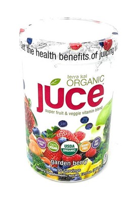 Terra Kai Organics Juce Super Fruit and Veggie Blend Drink, 12.2-Ounce Garden Be