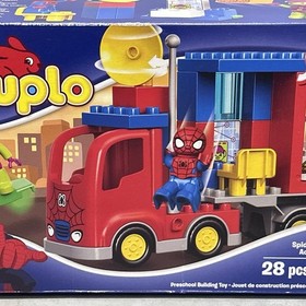 Lego Duplo Marvel 10608 Spiderman Spider Truck Adventure Green Goblin Incomplete