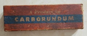 Antique Stone Knife or Blade  Sharpener Carborundum Over 80 Years Old!!